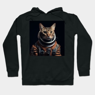 Astronaut Cat in Space - Ocicat Hoodie